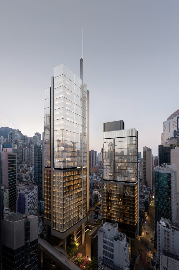 永泰聯手資本策略中環核心地標項目Central Crossing 料明年年中竣工 由國際頂尖建築事務所Foster+Partners設計 涵蓋甲級寫字樓、酒店、綠化公共區域等