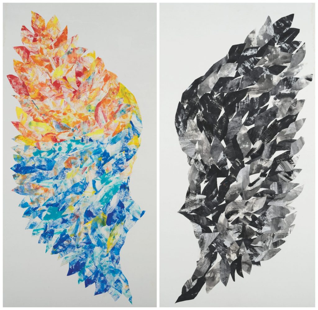 《尋找屬於自己的翅膀》， 張焯怡 2025 年「最具潛質藝術家年獎 」及 「高級學生組—抽象」金獎